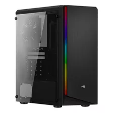 Gabinete Gamer Aerocool Rift Rgb Mid Tower Atx Preto