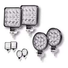 Faros 16 Leds Spot Niebla Cuadrado Mini Slim 48w 4x4 