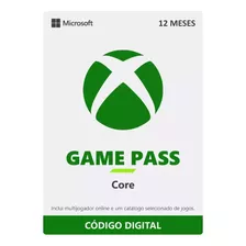 Xbox Game Pass Core 12 Meses Código 25 Dígitos