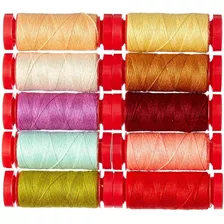 Higuera Y Co Farmhouse Wools Aurifil Hilo Kit 10 carretes D