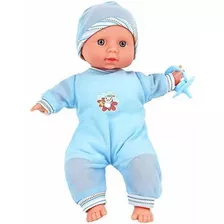 Click N' Play Muñeca Realista Para Bebé Con Traje Azul Extra