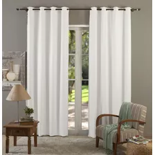 Cortina Blackout Blecaute Pvc Corta Luz 2,80 X 2,50 Sala Cor Branco