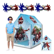 Carpa Casita Infantil Avengers + Máscara Lisa