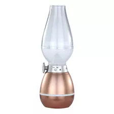 Luminária Lampião Led Recarregável Usb 1,5w Com Dimmer Avant Cor Da Estrutura Bronze Cor Da Cúpula Transparente