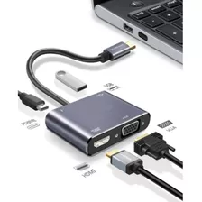 Hub Adaptador 4 En 1 Lcn2015 Tipo C/vga/hdmi/usb 3.0