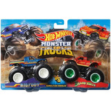 Carros Hotwheel Monster Trucks Set De 2 Carritos Originales