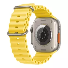 Watch Ultra Gps Celular - Caja Titanio 49mm - Ocean Amarilla