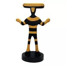 Selknam Figura De Madera 35cm 