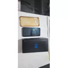 Celular S8 Ametista, Tela Leve Trinca S/ Botões Power E Bixb