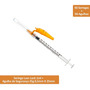 Seringa 1ml Luer Lock Com Agulha 25g 0,5mm X 25mm Com 50 Un