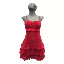 Vestido De Tirantes Para Mujer Dama Color Coral Talla 7 Cort