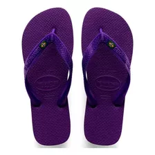 Chinelo Sandália Havaianas Brasil Roxo New Tamanho 47/48