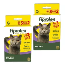 2un Antipulgas Fiprolex Gatos Pague 2 Leve 3 Envio Imediato