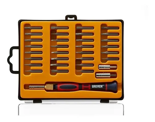 Set Destornillador Bremen + 32 Puntas Perillero Celular Cod. 5161 Dgm