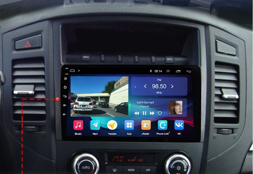 Radio Mitsubishi Pajero 2008+ips 2+32g Carplay Android Auto Foto 8