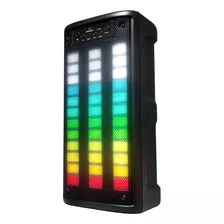 Caixa De Som Bluetooh Led Tetris Rgb Rítmico Usb Sd P2 P10