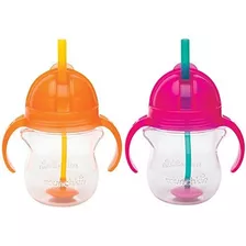 Munchkin Click Lock 7 Onzas Flexistraw Cup Con Paquete De 2