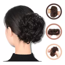 Extension De Cabello Pelo Tipo Moño Sintetico Messy Bun