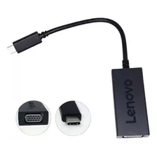 Cabo Adaptador Usb-c Vga Lenovo Notebook Monitor Projetor Tv