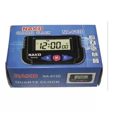 Relógio Digital Veicular Painel Nako Quartz Clock Na-613d