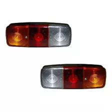 2 Faros Traseros Camion Merecedes 1517 Rojo Cristal Ambar