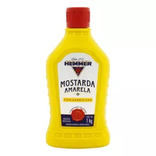 Mostarda Amarela Tipo Americana Squeeze 1kg Hemmer