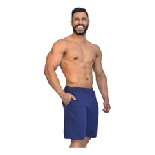 Kit 3 Bermudas Moletom Masculina Básica Pra Treino Academia