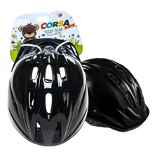 Capacete Infantil Bicicleta Corsa Kids Cor Preto Tamanho M