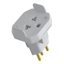 Adaptador Para Tomada Bipolar 2p + T Fame 10a 250v Cinza