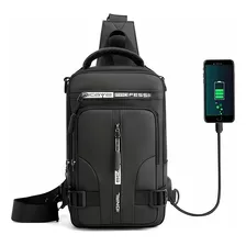 Bandolera De Moda Crossbody Y Mochilas Para Hombre Con Usb