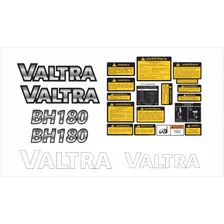 Kit Adesivo Emblema Etiquetas Trator Valtra Bh180 Bh 180