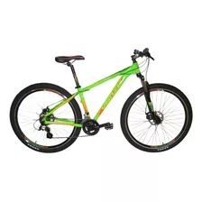 Mountain Bike Venzo Skyline R29 18 21v Frenos V-brakes Cambios Shimano Color Verde/naranja 