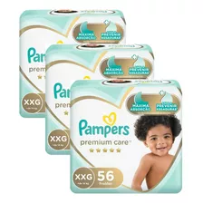 Kit C/3 Fraldas Infantil Pampers Premium Care Xxg