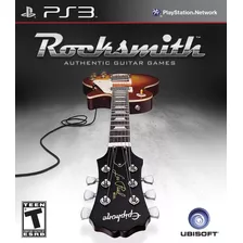 Jogo Rocksmith Guitar Games Ps3 Mídia Física Sem Cabo Usado