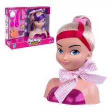 Brinquedo Boneca Nancy Hair Cabelereira Cabelo Mechas Menina