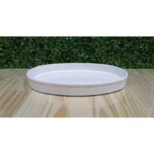 Bandeja Oval Para Kit Higiene Bebe Filete Ouro No Branco