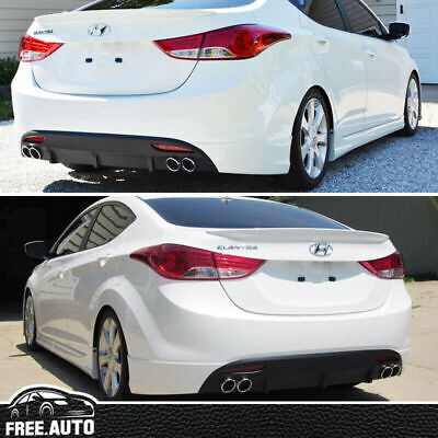 Fit Hyundai Elantra Rear Bumper Lip Avante Md 4d Pp Lowe Zzi Foto 2