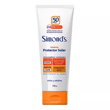 Protector Solar Crema Fps50 Hipoalergénico | Simond's 190ml