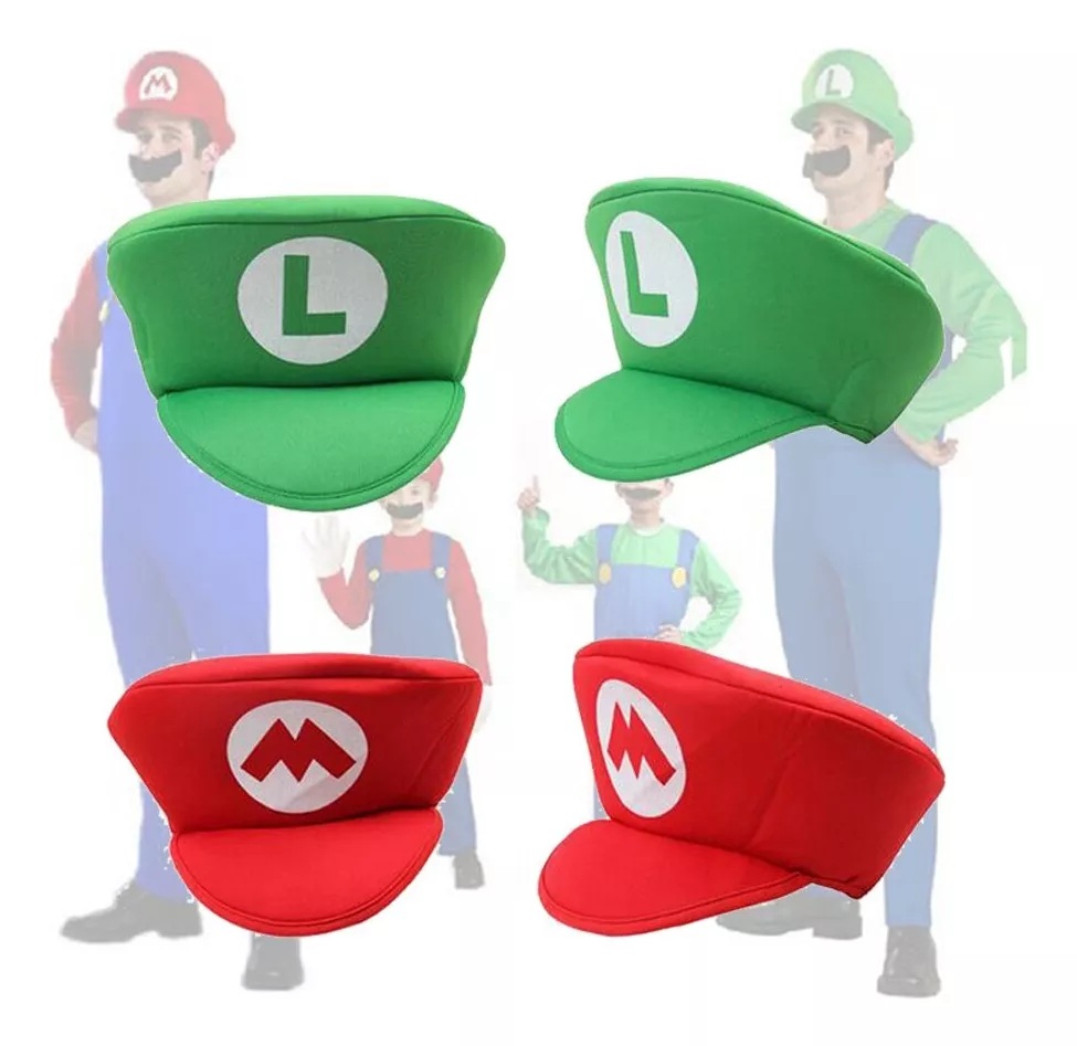 Gorro Mario Bros Y Luigi Disfraz Halloween