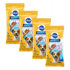 4 Petisco Dentastix Pedigree Adultos Raças Pequenas 45g