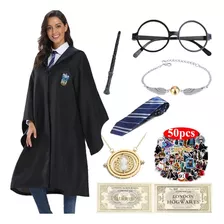 58 Pçs/kit Harry Potter Traje Cosplay Mágico Capa De Manto