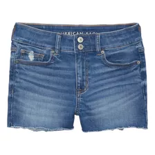 Short Tiro Alto De Mezclilla American Eagle Classic Medium