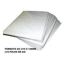 Papel Foto 230g Glossy A5 À Prova D´água 200 Folhas Premium Cor Branco