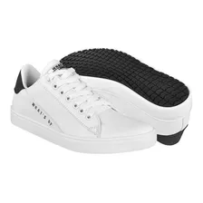 Tenis Casuales Para Joven What´s Up Simipiel Blanco 180083