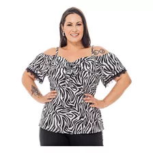 Blusas Feminina Plus Size Lançamento Passeio Lazer 44 Ao 54