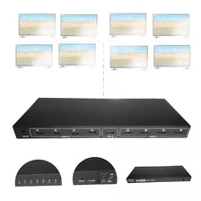 Divisor Hdmi 1.4 Hdcp Splitter 1 Entrada 8 Saídas 1080p 1x8