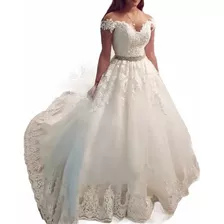 Vestido De Novia Blanco O Ivory Disponible Tallas Extra 