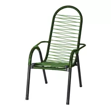 Cadeira De Varanda De Área Cadeira De Fio Colorido Marron Cor Verde