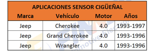 Sensor Cigeal Jeep Cherokee Grand Cherokee Wrangler Foto 6