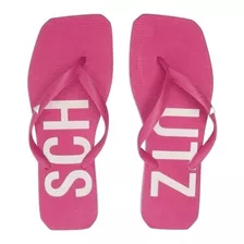 Chinelo Schutz Jelly Pvc Bico Quadrado